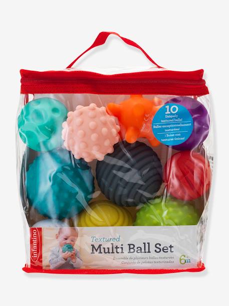 Set 10 balles Souples Sensorielles - INFANTINO multicolore 