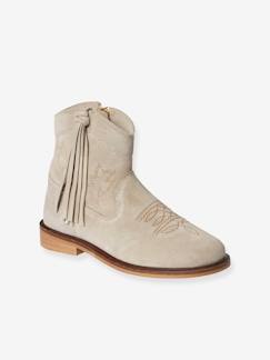 Schuhe-Mädchen Cowboy-Boots mit Reissverschluss