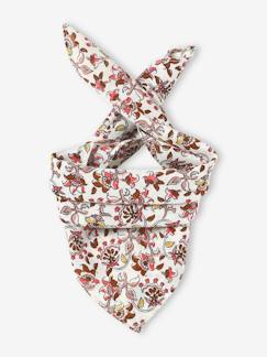 Mädchen-Accessoires-Mütze, Schal, Handschuhe-Mädchen Baby Halstuch mit Blumen, personalisierbar