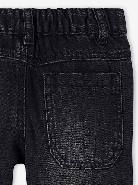 Jean large style charpentier garçon denim black+stone 