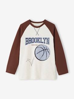 Junge-T-Shirt, Poloshirt, Unterziehpulli-Jungen Sport-Shirt, Basketball