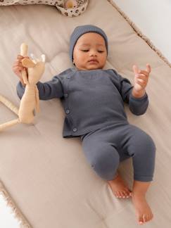 Baby-Baby Strick-Set: Cardigan, Leggings & Mütze Oeko-Tex