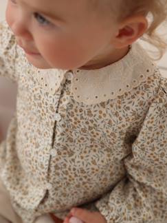 Bébé-Chemise, blouse-Blouse imprimée bébé col brodé