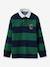 Jungen Rugbyshirt CYRILLUS, Bio-Baumwolle grün gestreift 