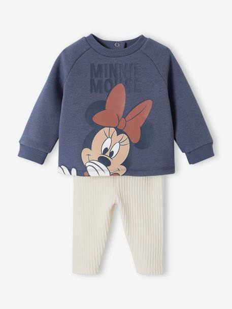 Mädchen Baby-Set Disney MINNIE MAUS: Sweatshirt & Cordhose schieferblau 