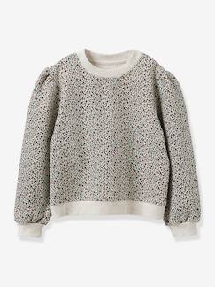 Mädchen-Pullover, Strickjacke, Sweatshirt-Sweatshirt-Mädchen Sweatshirt CYRILLUS, Bio-Baumwolle