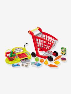 Spielzeug-Nachahmungsspiele-Küche, Geschirr und Lebensmittel-Kinder Einkaufswagen & Kasse ECOIFFIER, 26 Teile