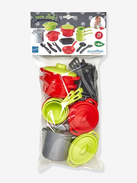 Kinder Kochtopf-Set ECOIFFIER, 19 Teile grün 