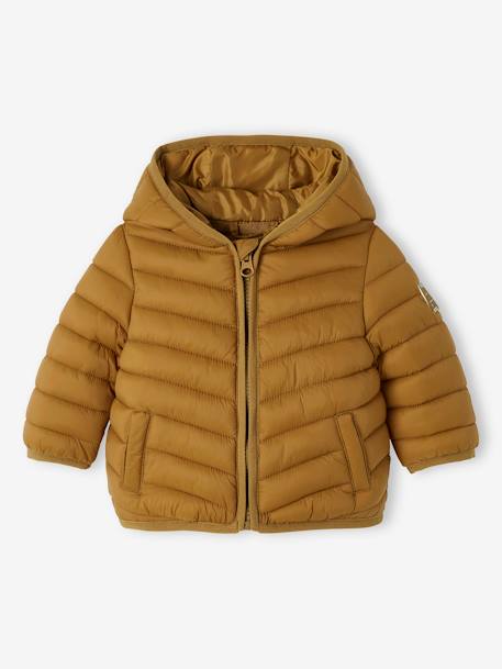 Baby Light-Steppjacke mit Futter aus Recycling-Polyester bronze+navy 