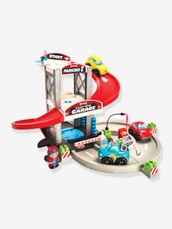 Spielzeug-Fantasiespiele-Autos, Garage, Rennbahn, Zug-Kinder Auto-Werkstatt ABRICK ECOIFFIER