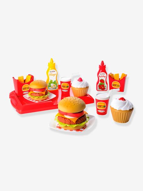 Coffret Plateau Hamburger - ECOIFFIER rouge 