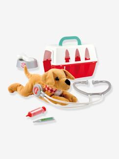 Spielzeug-Nachahmungsspiele-Kinder Tierarztkoffer mit Plüschhund ECOIFFIER