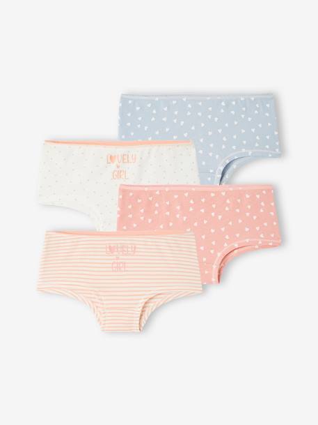 4er-Pack Mädchen Shortys BASICS ecru 