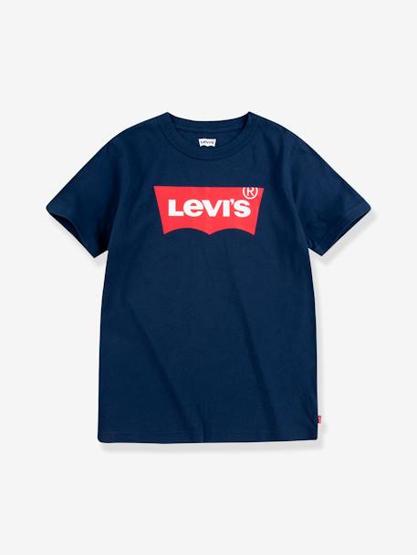 Jungen T-Shirt Batwing Levi's blanc+bleu+graublau 