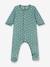 Pyjama bébé étoiles en velours PETIT BATEAU vert imprimé 