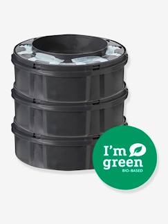 Puériculture-Lot de 3 recharges pour poubelles à couches Tec et Twist & Click TOMMEE TIPPEE Sangenic en plastique recyclé