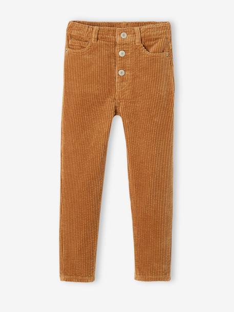 Mädchen Mom-Fit-Cordhose, Hüftweite SLIM camel 