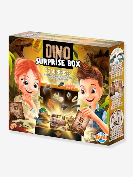Kinder Dino Surprise Box BUKI, 25 Beutel mehrfarbig 