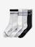 Lot de 5 paires de chaussettes sport garçon gris 