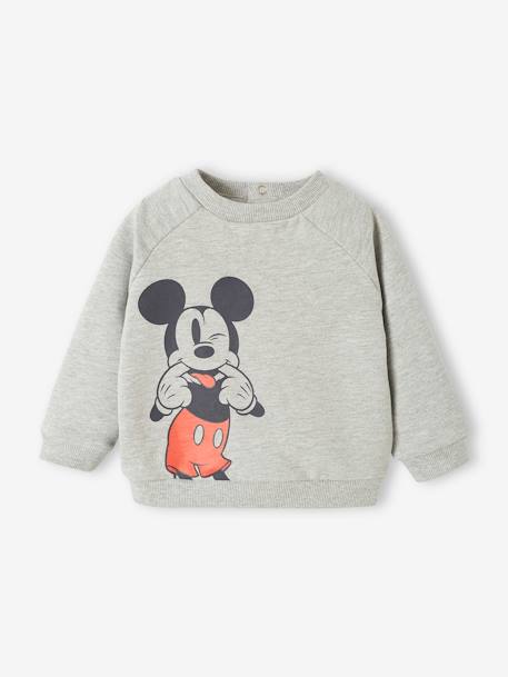 Jungen Baby Sweatshirt Disney MICKY MAUS grau meliert 