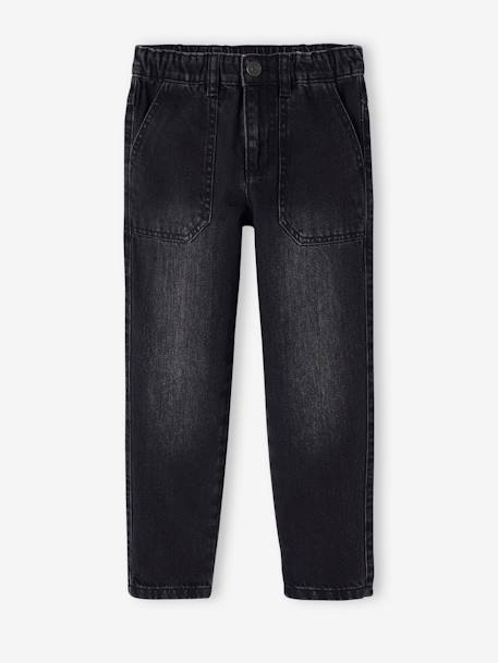 Jungen Worker-Jeans denim black+stone 