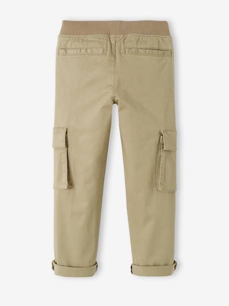 Jungen Cargohose, Hüftweite SLIM bronze+schiefergrau 