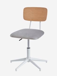 Chambre et rangement-Chambre-Chaise, tabouret, fauteuil-Chaise de bureau métal et bois LIGNE SCHOOL
