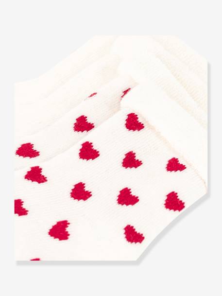 Lot de 2 paires de chaussettes bébé en tricot PETIT BATEAU blanc imprimé 