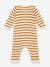 Baby Strickoverall mit Streifen PETIT BATEAU beige 