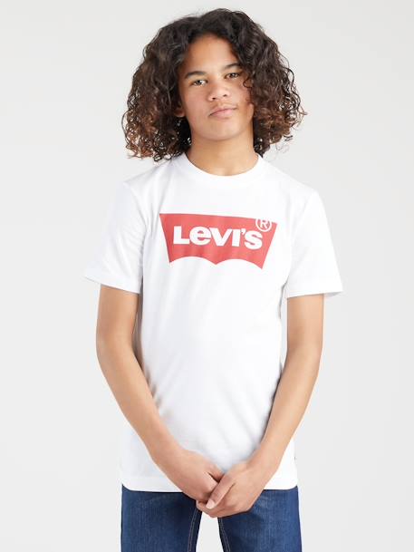 Jungen T-Shirt Batwing Levi's blanc+bleu 