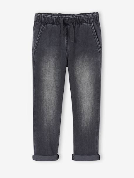 Weite Jungen Jeans mit Schlupfbund bleached+denim gris+stone 