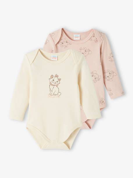 2er-Pack Mädchen Baby Bodys Disney Animals beige+rosa 