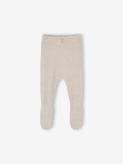 Pantalon en tricot bébé avec pieds