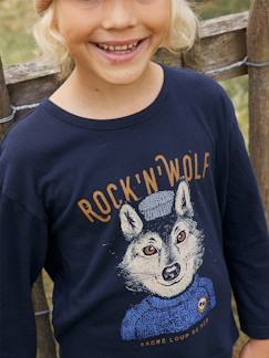 Junge-T-Shirt, Poloshirt, Unterziehpulli-T-Shirt-Jungen Shirt mit Recycling-Baumwolle