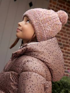 Fille-Accessoires-Bonnet, écharpe, gants-Ensemble bonnet + snood + moufles/mitaines torsadé fille