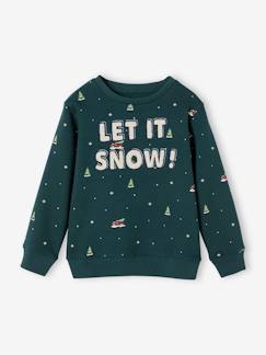 Junge-Pullover, Strickjacke, Sweatshirt-Sweatshirt-Jungen Weihnachts-Sweatshirt mit Schriftzug