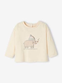 Baby-T-Shirt, Unterziehpulli-T-Shirt-Baby-Shirt "Mammut"
