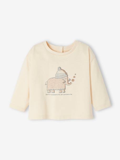 Baby-Shirt 'Mammut' ecru 