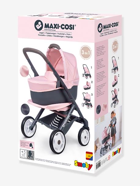 Maxi Cosi 3-in-1-Kombi-Kinderwagen SMOBY grün+rosa 