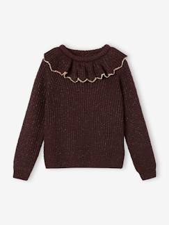 Mädchen-Mädchen Pullover mit Kragen