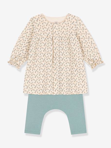 Baby-Set: Jerseykleid & Leggings PETIT BATEAU beige 