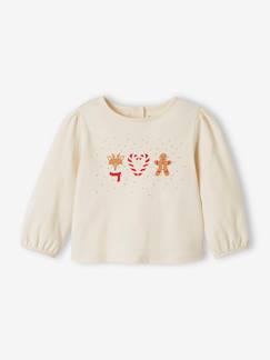 Baby-T-Shirt, Unterziehpulli-Weihnachtliches Baby-Shirt