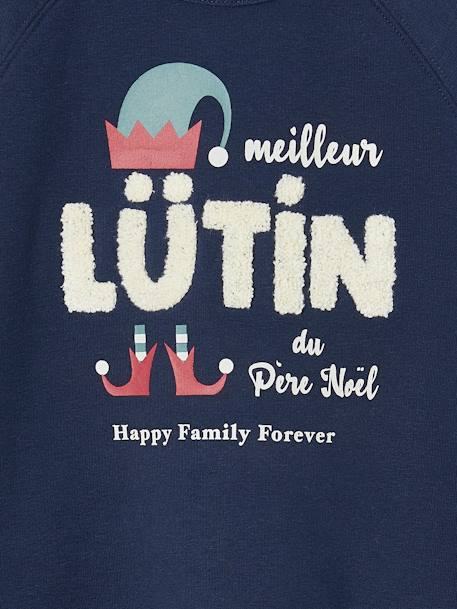 Sweat de Noël enfant collection capsule 'Happy Family Forever' marine 