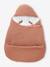 2-in-1 Baby Ausfahrsack/Wickelunterlage, Musselin beige bedruckt+cappuccino+GRÜN+terrakotta+wollweiß 