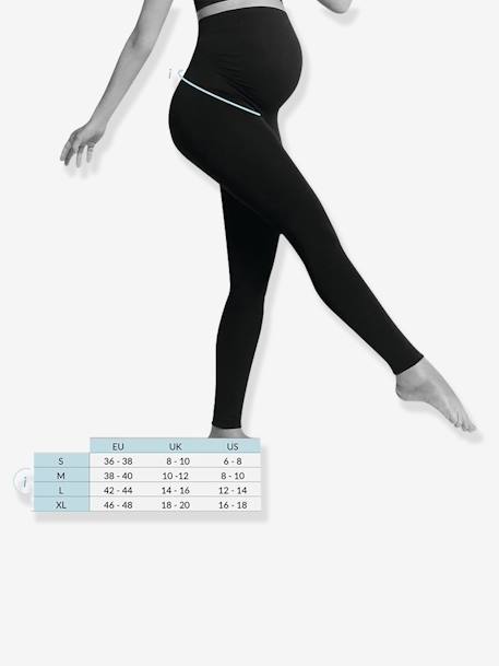 Legging de grossesse CARRIWELL soutien ventral et dorsal intégré noir 