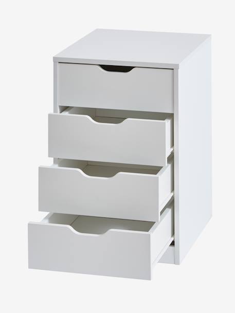 Caisson de bureau 4 tiroirs - blanc, Chambre et rangement