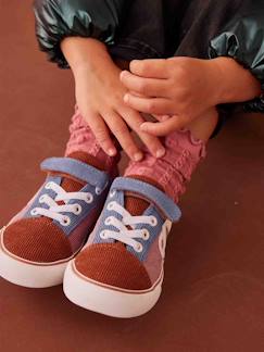 Chaussures-Chaussures fille 23-38-Baskets, tennis-Baskets velours fille collection maternelle