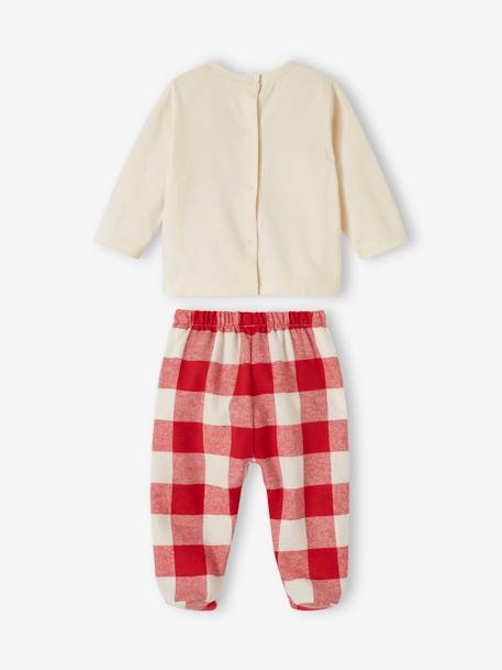 Baby Weihnachts-Pyjama Capsule Collection FAMILIE Oeko-Tex ecru 