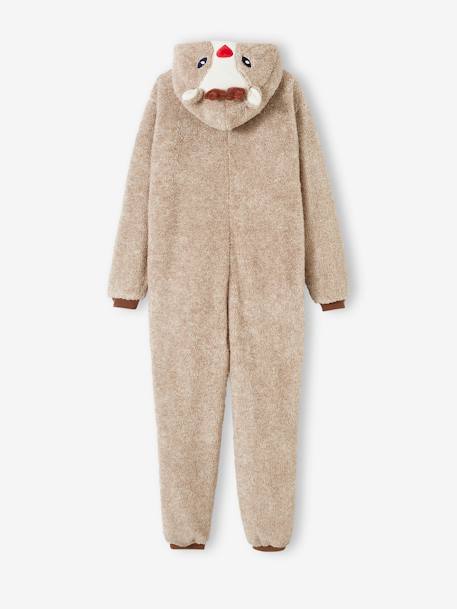 Eltern Weihnachts-Onesie Capsule Collection FAMILIE beige meliert 