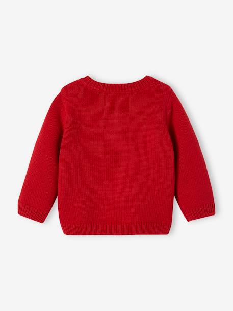 Baby Weihnachts-Pullover rot 